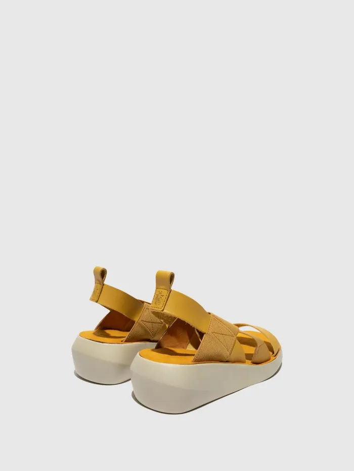 Crossover Sandals BAJI848FLY MUSTARD Women Fly London Sandals