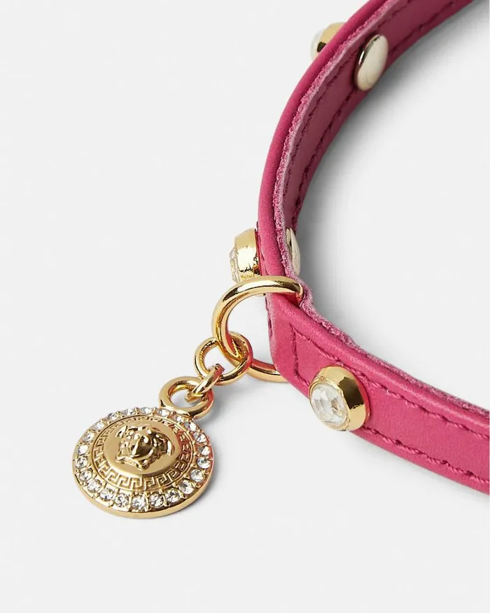 Crystal Icon Pet Collar Pink Home and Lifestyle Versace Pet Accessories