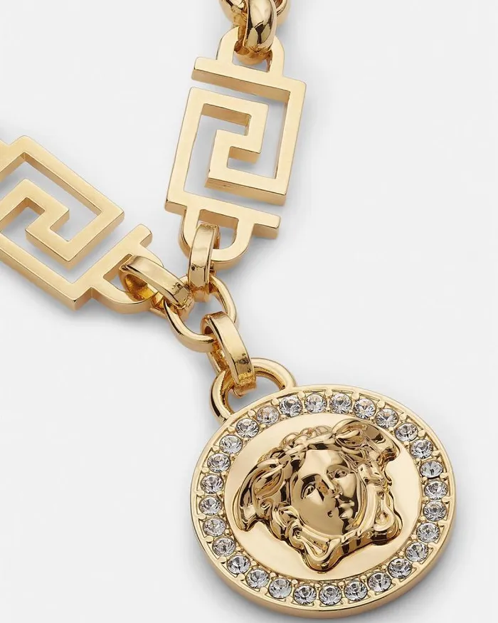 Crystal La Medusa Greca Bracelet Gold Women Versace Bracelets
