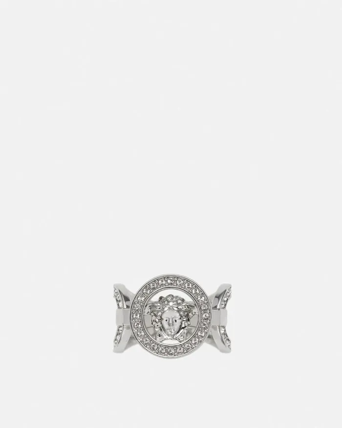 Crystal Medusa 03995 Ring Silver WomenMen Versace Rings