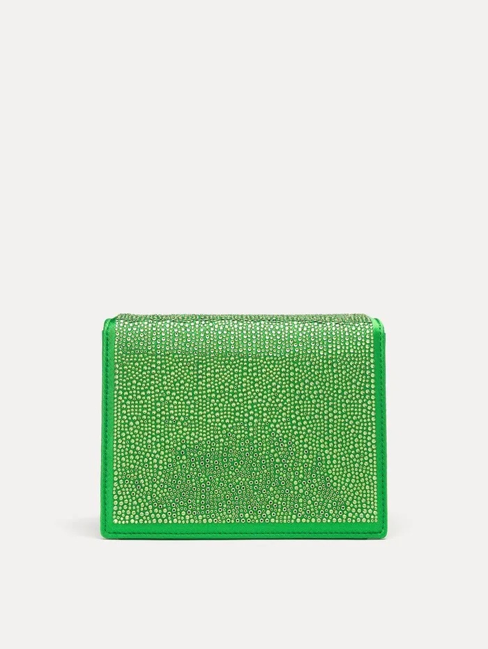 Crystal Pav Mini TRO Bag Meadow Women Oscar De La Renta Handbags Crystal Pav Mini TRO Bag Meadow Women Oscar De La Renta Handbags