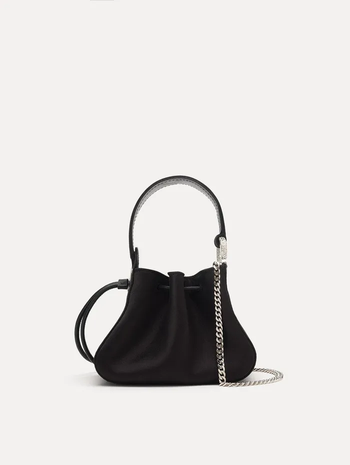 Crystal Pav Nano O Handle Bag Black Women Oscar De La Renta Handbags Crystal Pav Nano O Handle Bag Black Women Oscar De La Renta Handbags