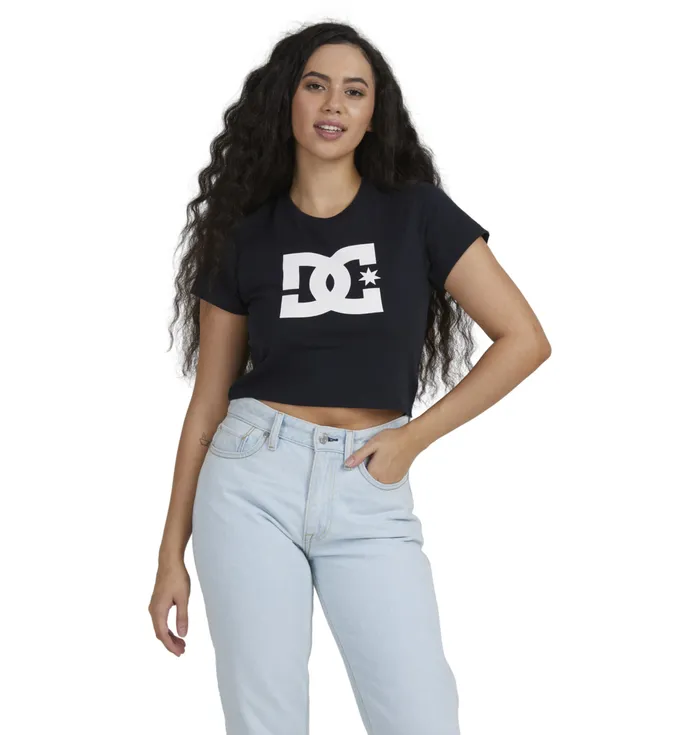 DC Shoes DC Star Cropped TShirt black Women TShirts Hoodies and Jackets