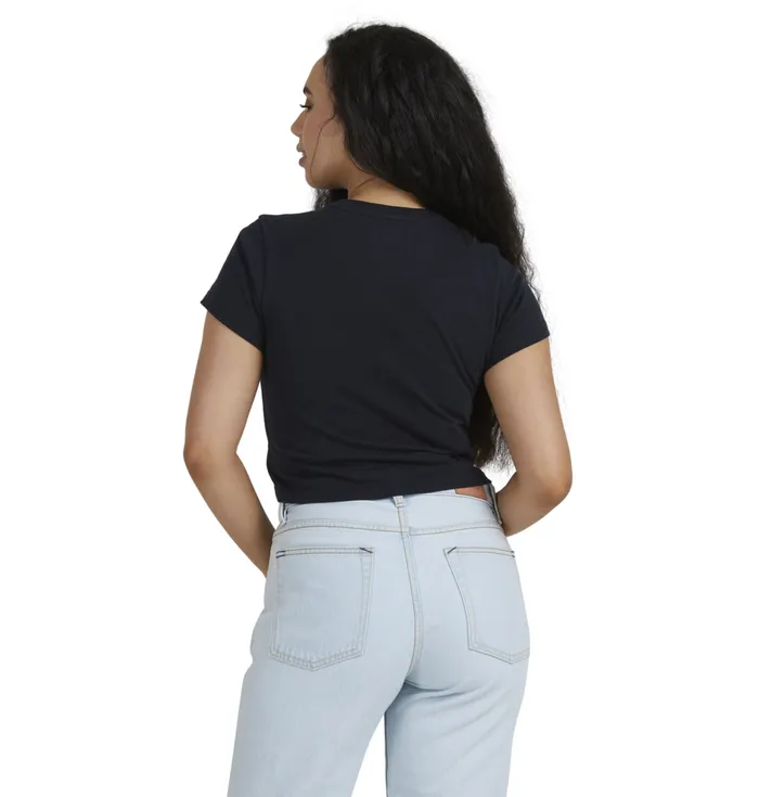 DC Shoes DC Star Cropped TShirt black Women TShirts Hoodies and Jackets