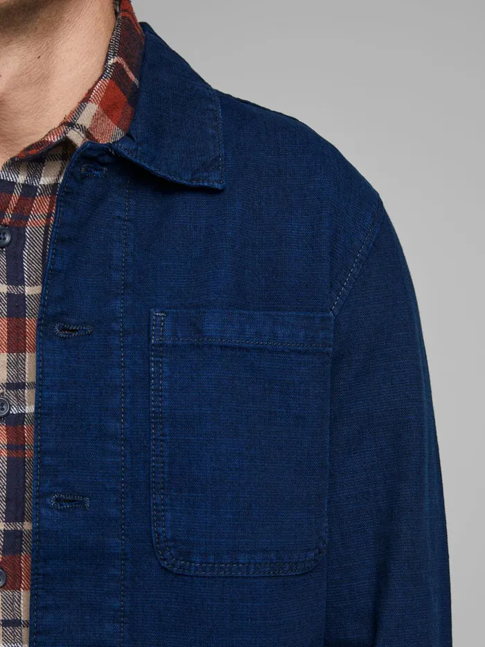 Denim Jackets JACK and JONES Mens LUCAS AKM 370 DENIM JACKET Blue Blue Denim