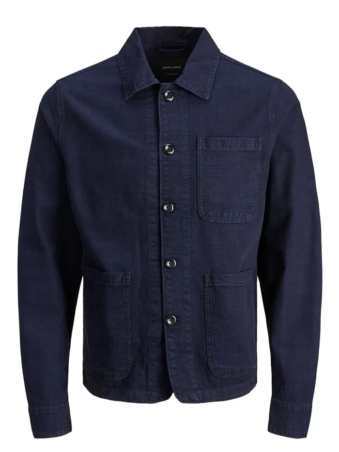 Denim Jackets JACK and JONES Mens LUCAS AKM 370 DENIM JACKET Blue Blue Denim