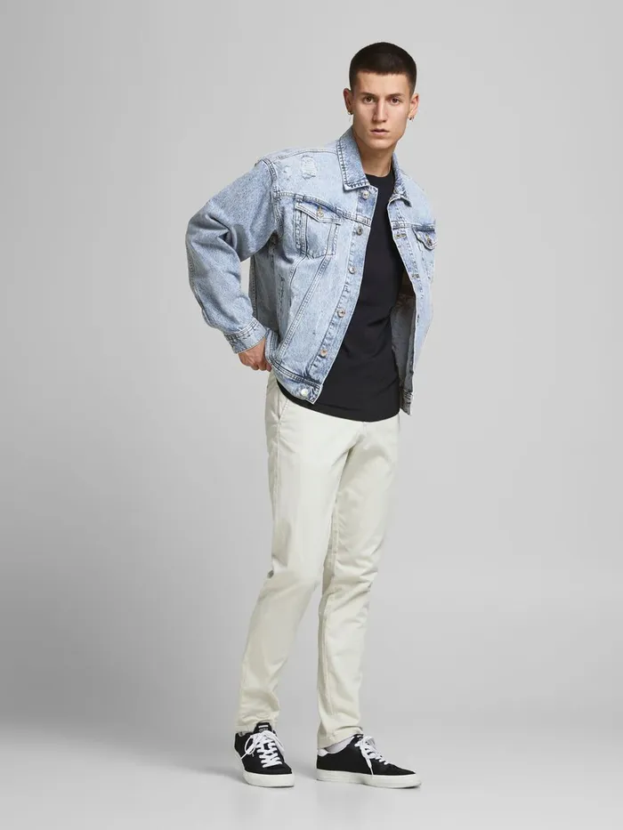 Denim Jackets JACK and JONES Mens OVERSIZED COTTONTWILL DENIM JACKET Blue Blue Denim