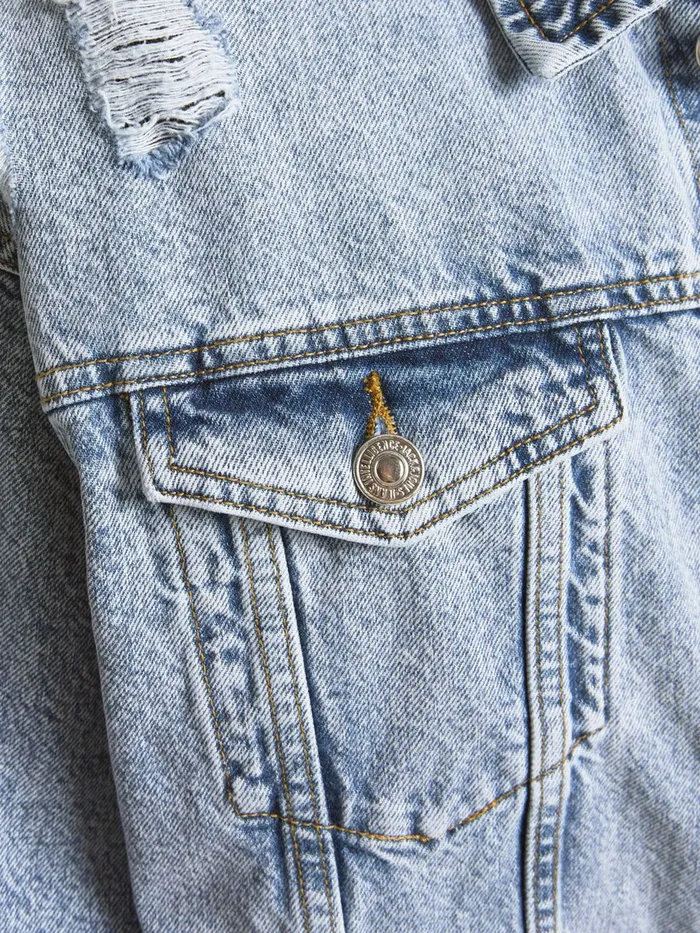 Denim Jackets JACK and JONES Mens OVERSIZED COTTONTWILL DENIM JACKET Blue Blue Denim