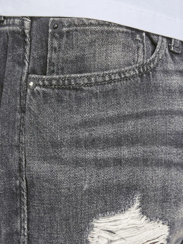 Denim Shorts JACK and JONES Mens CHRIS ORIGINAL AM 243 DENIM SHORTS Grey Black Denim Gift Ideas