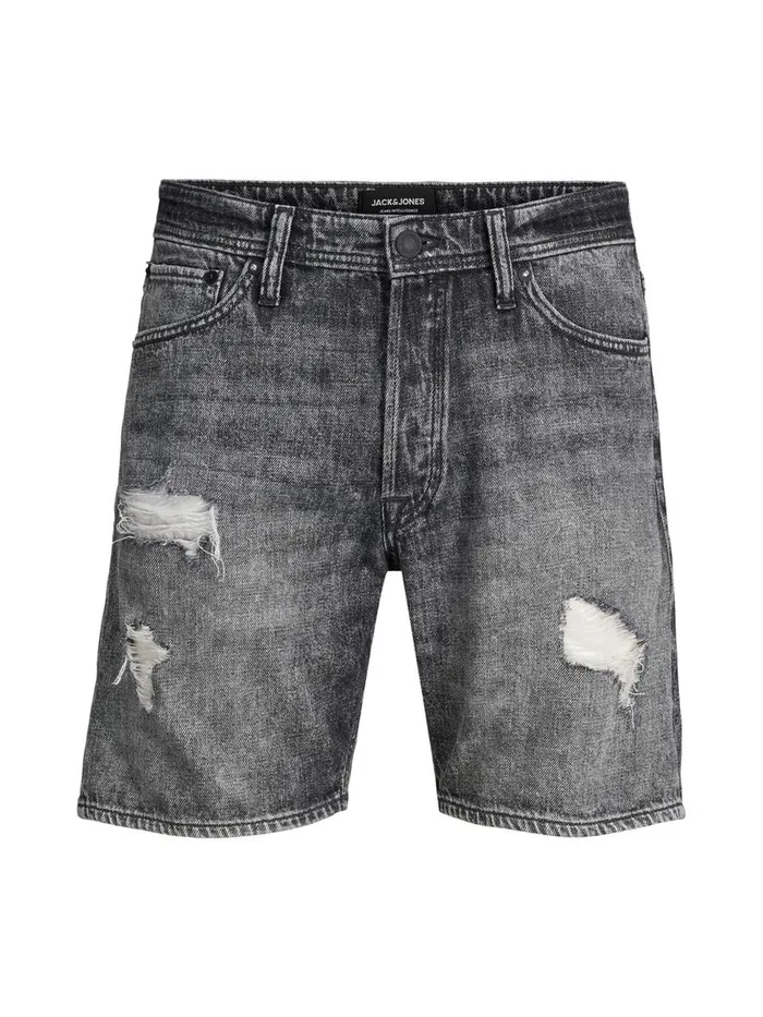 Denim Shorts JACK and JONES Mens CHRIS ORIGINAL AM 243 DENIM SHORTS Grey Black Denim Gift Ideas
