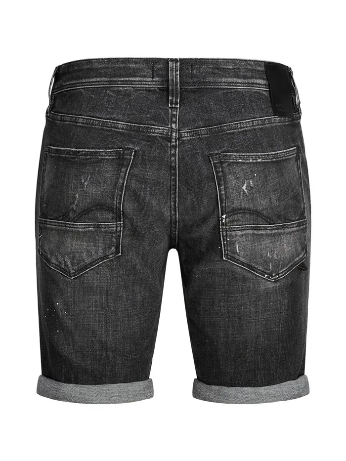 Denim Shorts JACK and JONES Mens RICK FOX DENIM SHORTS Grey Black Denim Popular