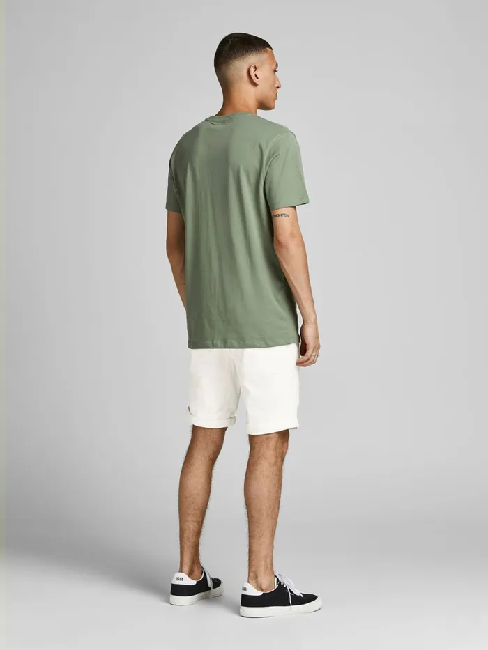 Denim Shorts JACK and JONES Mens RICK ORIGINAL AGI 199 50SPS DENIM SHORTS White White Denim Online