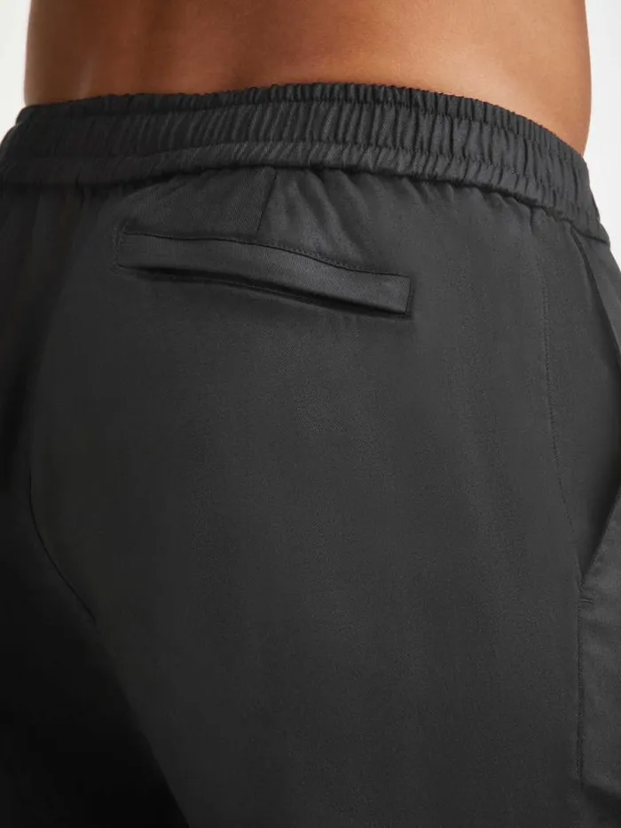 Derek Rose Casual Shorts Men Shorts Harris Lyocell Cotton Black