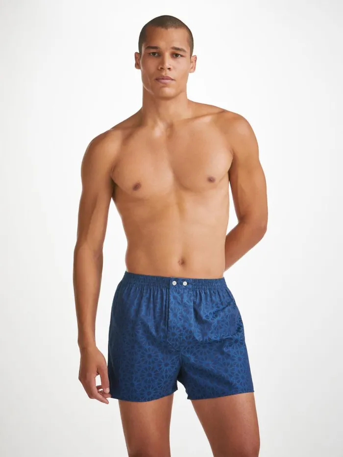 Derek Rose Classic Fit Boxer Shorts Men Classic Fit Boxers Paris 26 Cotton Jacquard Navy Derek Rose Classic Fit Boxer Shorts Men Classic Fit Boxers Paris 26 Cotton Jacquard Navy