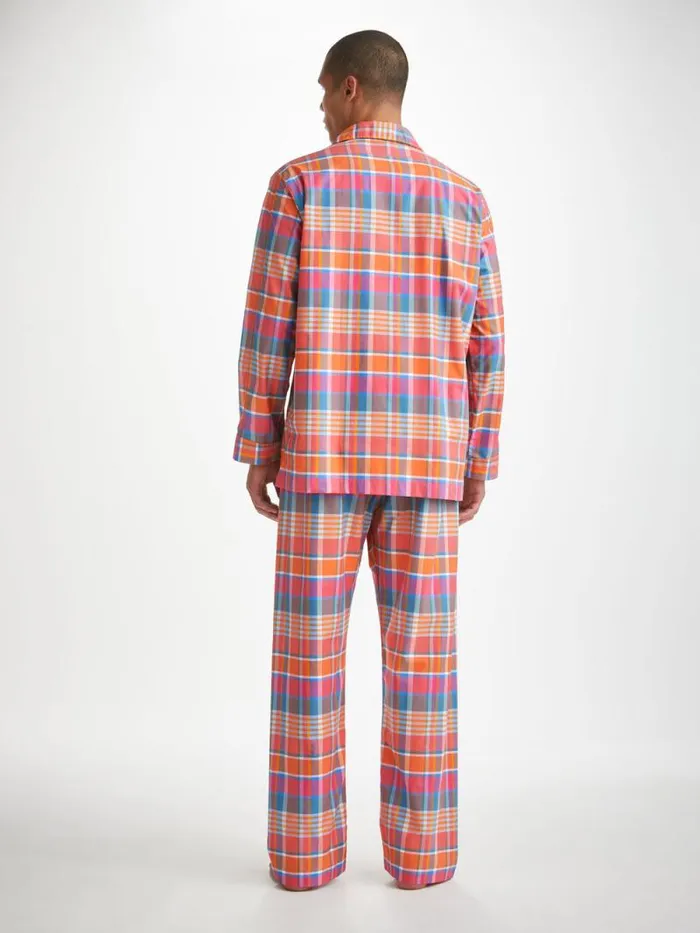Derek Rose Classic Fit Pajamas Men Classic Fit Pajamas Barker 36 Cotton Multi