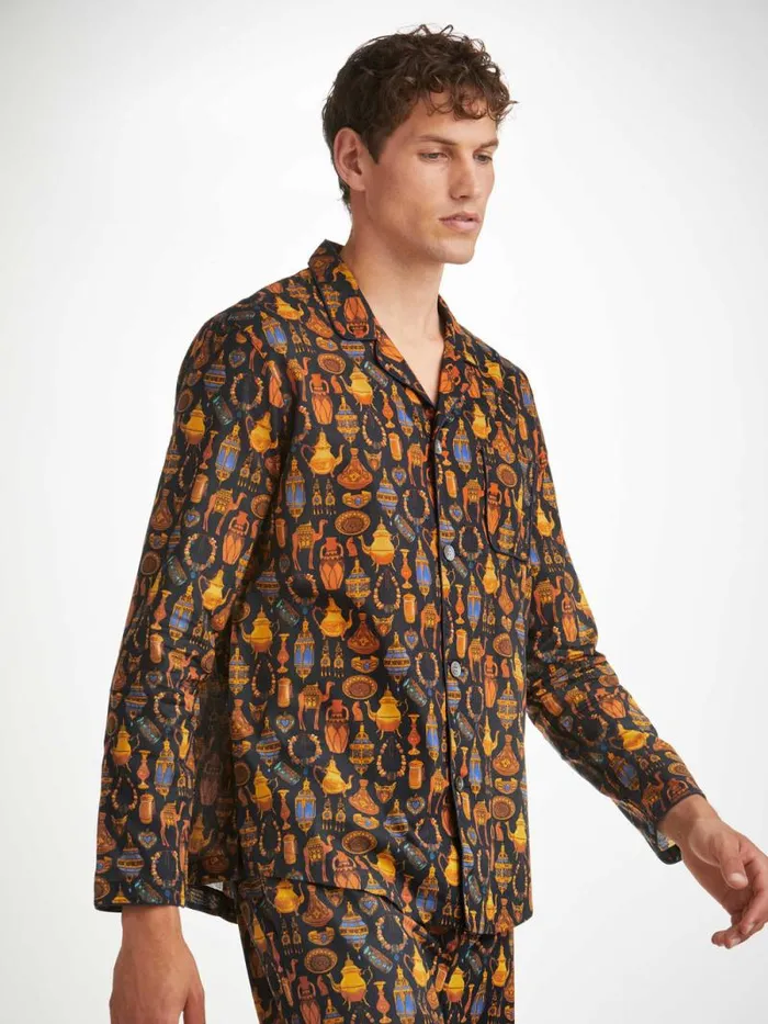 Derek Rose Classic Fit Pajamas Men Classic Fit Pajamas Ledbury 71 Cotton Batiste Navy