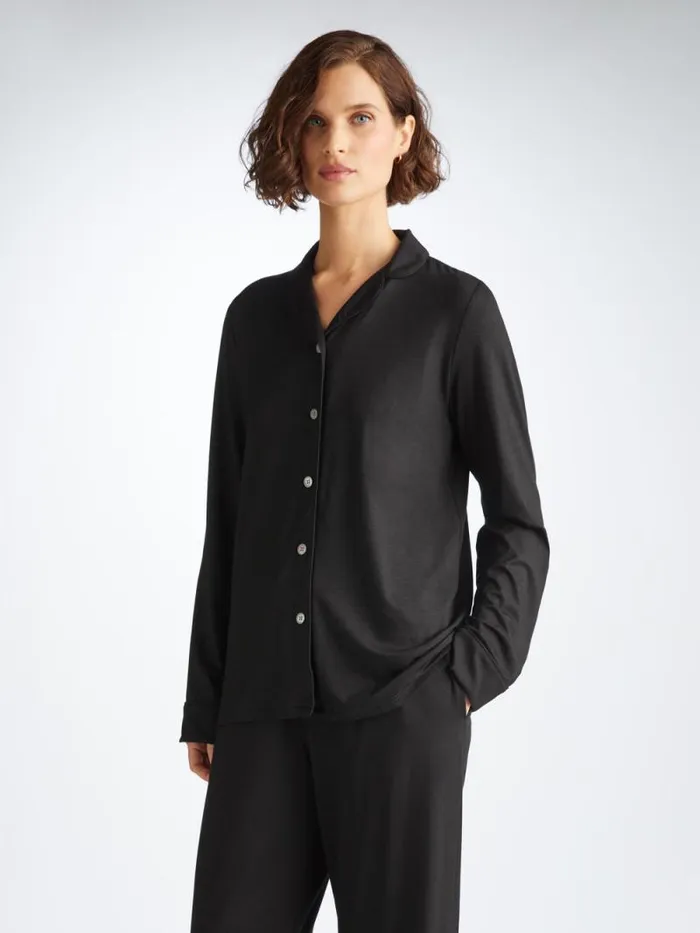 Derek Rose Jersey Pajamas Women Pajamas Lara Micro Modal Stretch Black