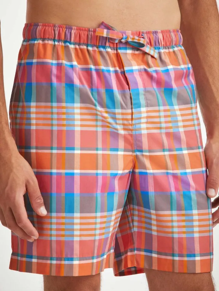 Derek Rose Lounge Shorts Men Lounge Shorts Barker 36 Cotton Multi