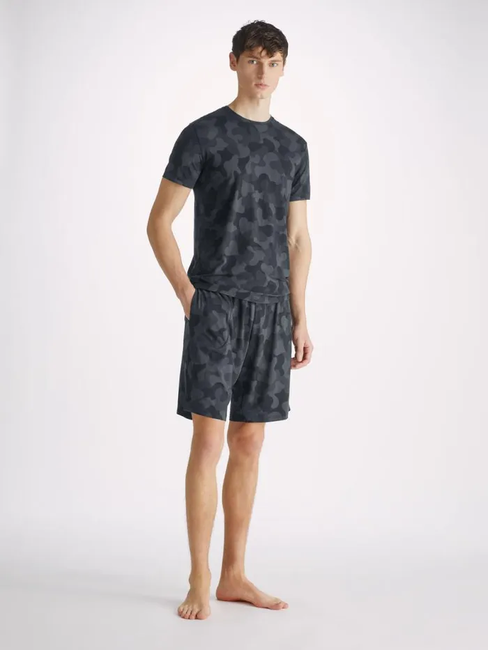 Derek Rose Lounge Shorts Men Lounge Shorts London 11 Micro Modal Black