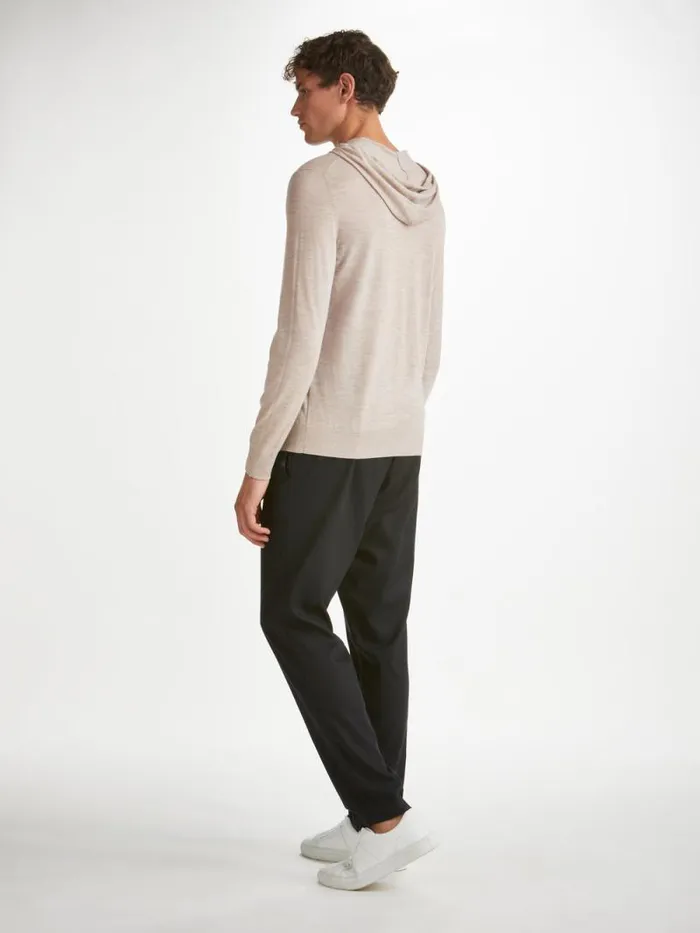 Derek Rose Merino Sweaters and Hoodies Men Hoodie Orson Merino Wool Oat
