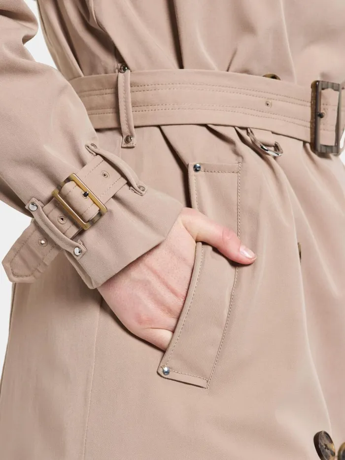 Desiree Parka Beige Women Didriksons Trenchcoats