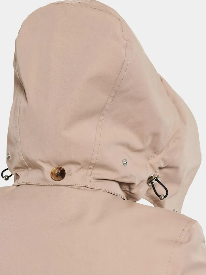 Desiree Parka Beige Women Didriksons Trenchcoats