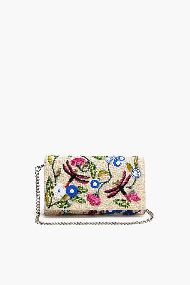 Dragonfly Dreams Kashmiri Flap Clutch Clutches America and Beyond Women