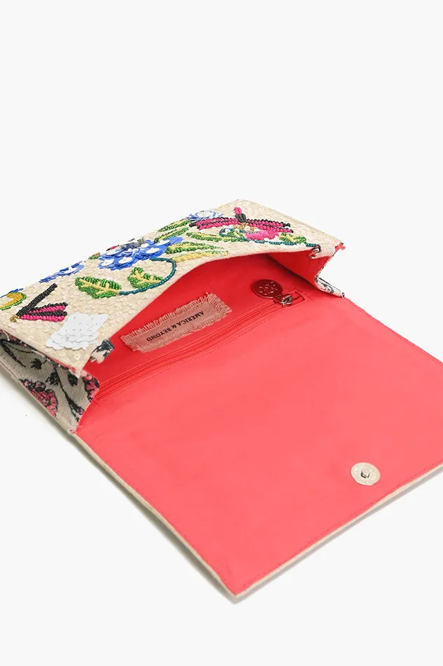 Dragonfly Dreams Kashmiri Flap Clutch Clutches America and Beyond Women