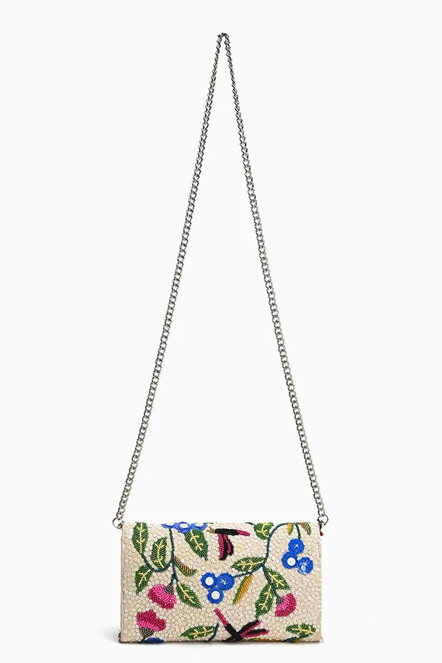 Dragonfly Dreams Kashmiri Flap Clutch Clutches America and Beyond Women