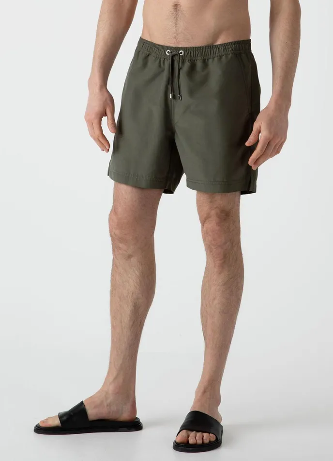 Drawstring Swim Shorts Hunter Green Men SUNSPEL Swimwear