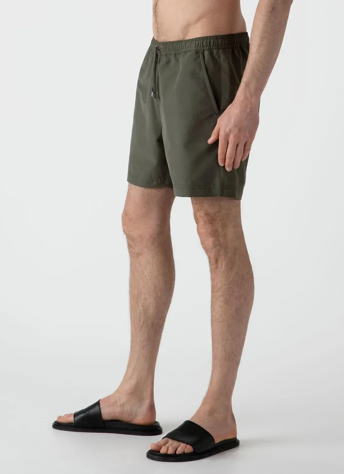 Drawstring Swim Shorts Hunter Green Men SUNSPEL Swimwear