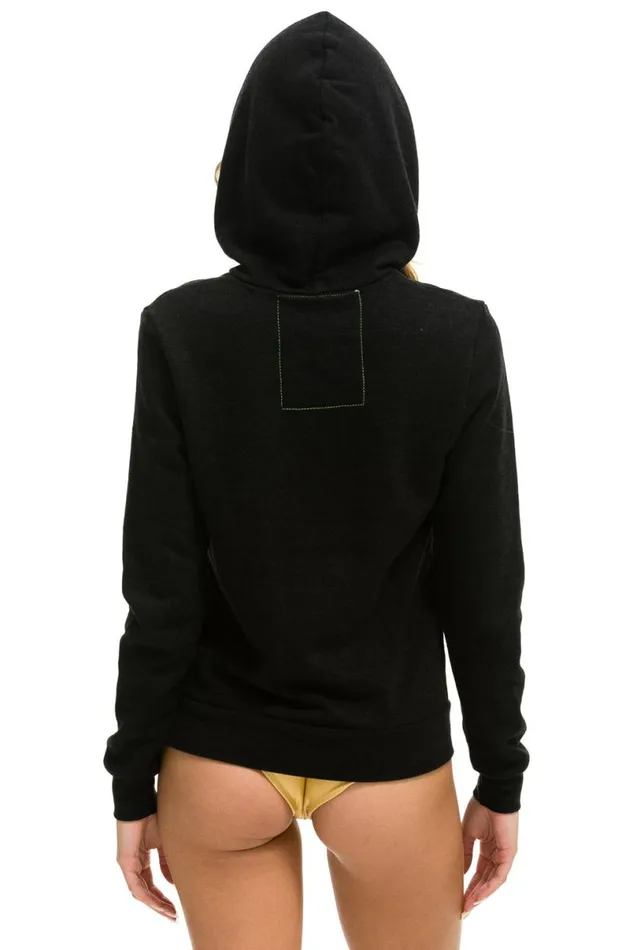 Dreamland Logo Pullover Hoodie 8211 Black WomenMen Aviator Nation Hoodies