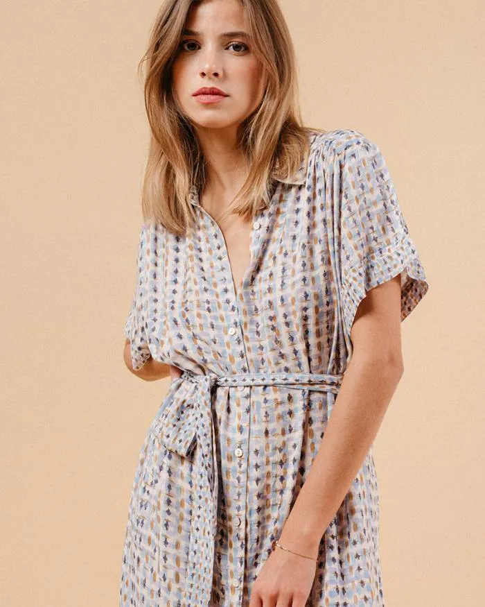 DRESS BLEU MAUVE Shop Grace and Mila Printed Dresses