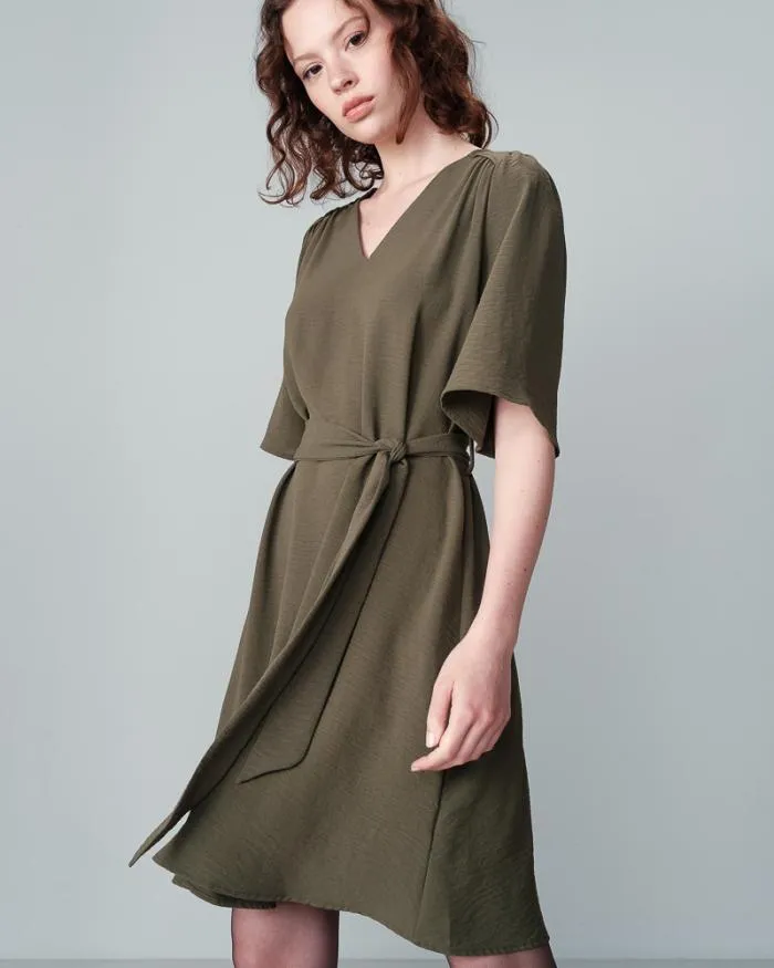 DRESS KAKI NIA Shop Grace and Mila Short Dresses