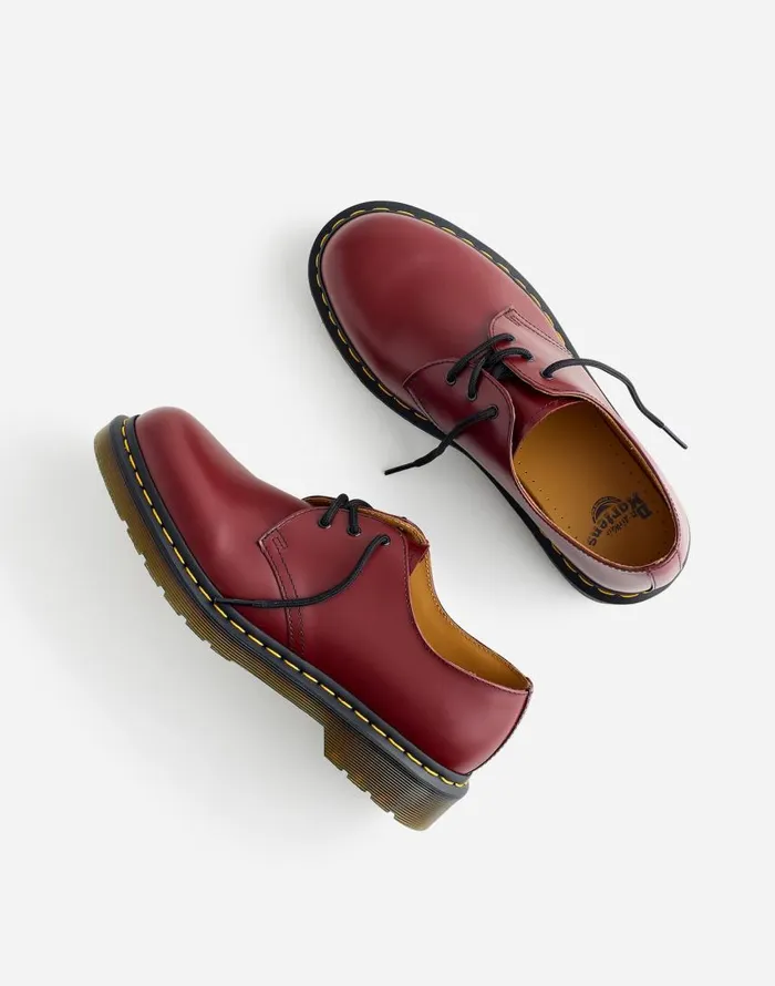 Dress Shoes and Loafers Men Madewell Dr Martens 1461 Oxfords In Leather Cherry Red