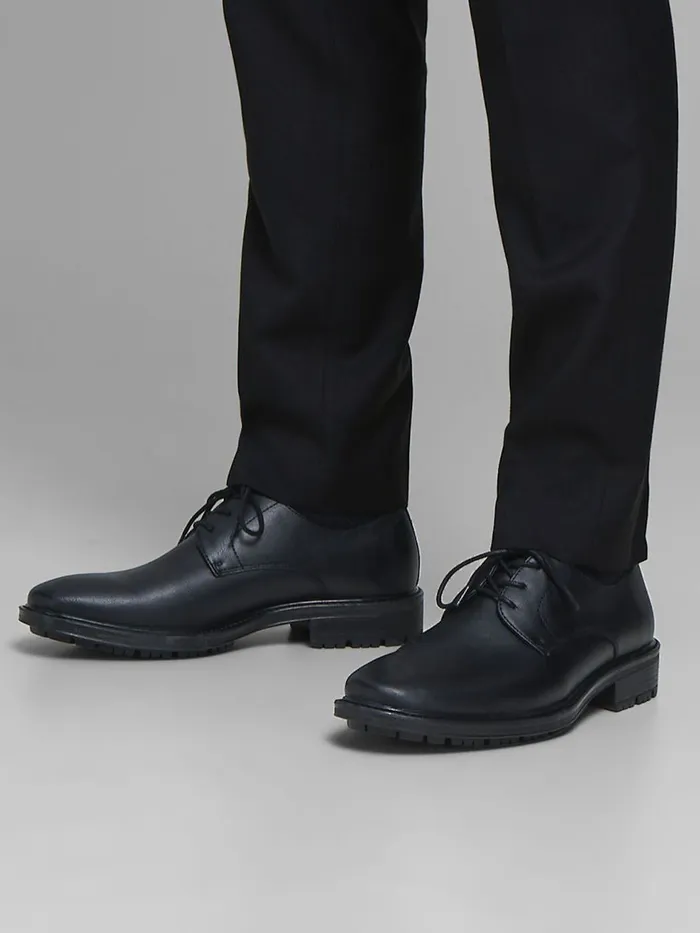 Dress Shoes JACK and JONES Mens FAUX LEATHER DRESS SHOES Black Anthracite Gift for Friend Dress Shoes JACK and JONES Mens FAUX LEATHER DRESS SHOES Black Anthracite Gift for Friend