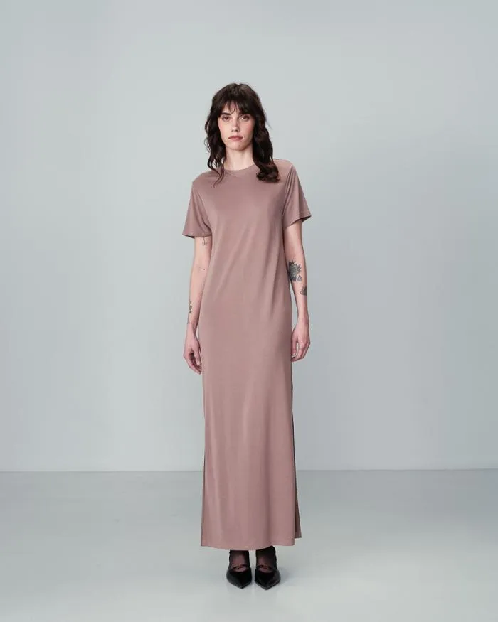 DRESS TAUPE NINA Shop Grace and Mila Long Dresses