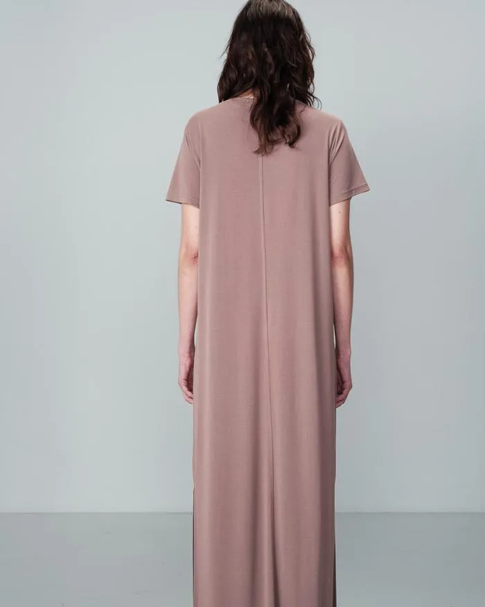 DRESS TAUPE NINA Shop Grace and Mila Long Dresses