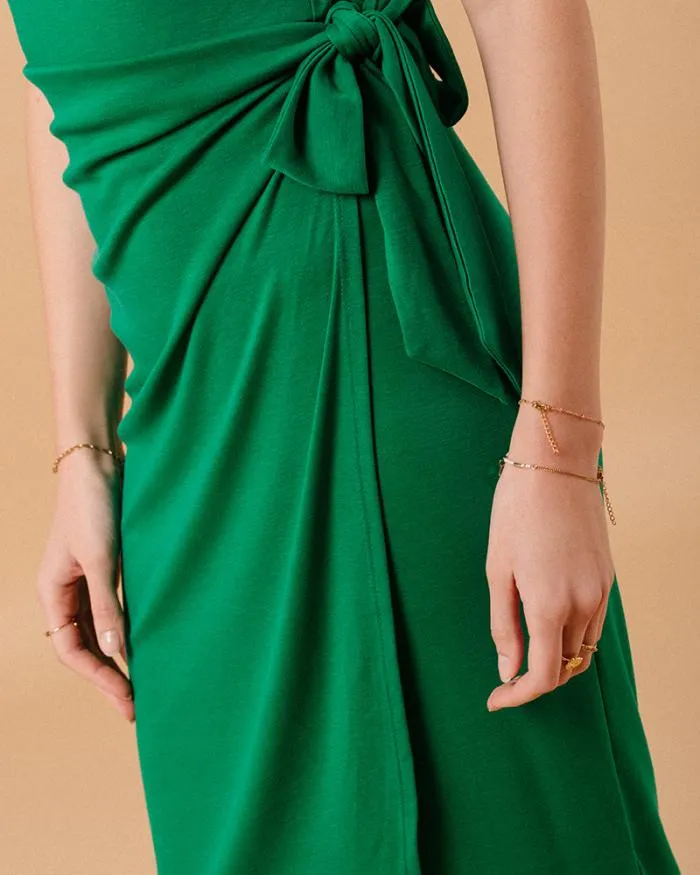 DRESS VERT MIROIR Shop Grace and Mila Plain Dresses