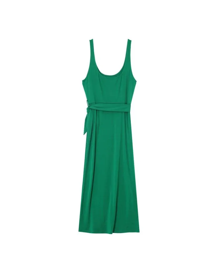 DRESS VERT MIROIR Shop Grace and Mila Plain Dresses