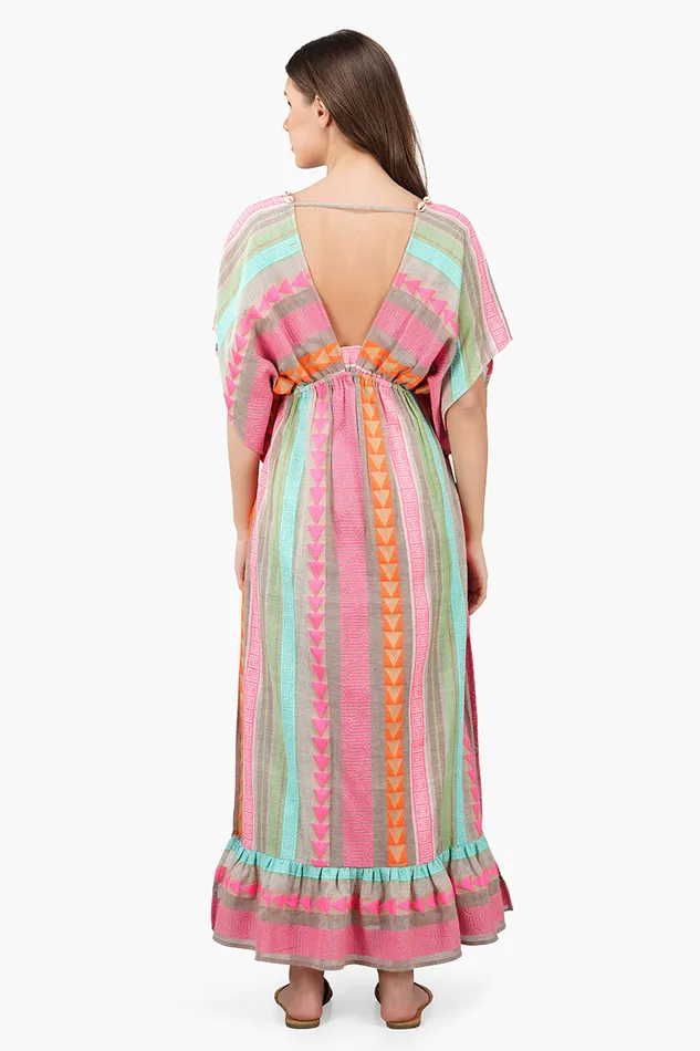 Dresses America and Beyond Women Dora Yarn Dyed Striped Maxi Dress