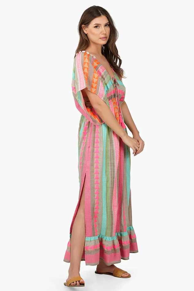 Dresses America and Beyond Women Dora Yarn Dyed Striped Maxi Dress