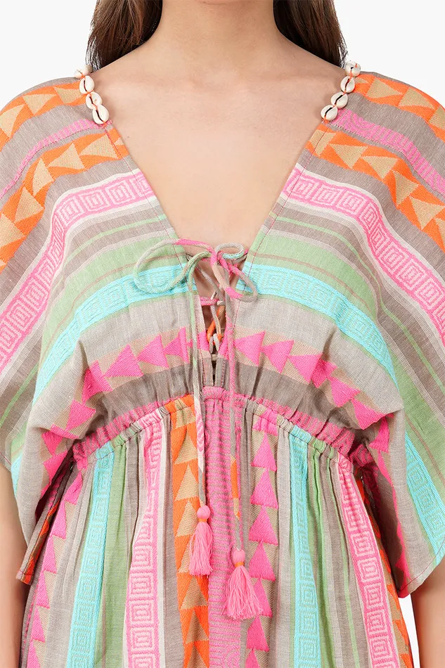 Dresses America and Beyond Women Dora Yarn Dyed Striped Maxi Dress