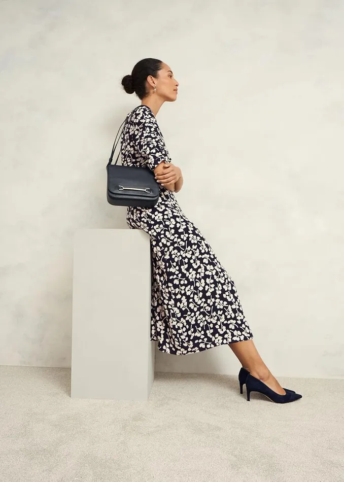 Dresses and Jumpsuits Women HOBBS Petite Bonnie Dress Navy Cream