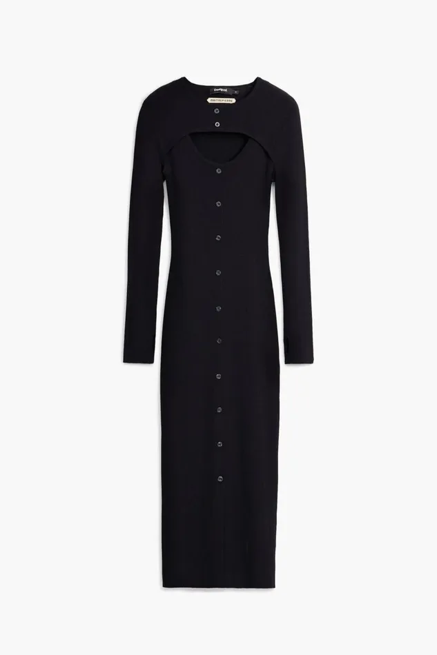 Dresses And Jumpsuits Women Desigual Maitrepierre Cutout Dress Black