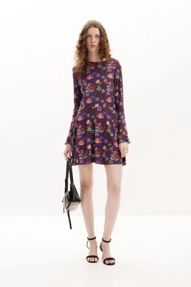 Dresses And Jumpsuits Women Desigual Mini Floral Dress M Christian Lacroix Red