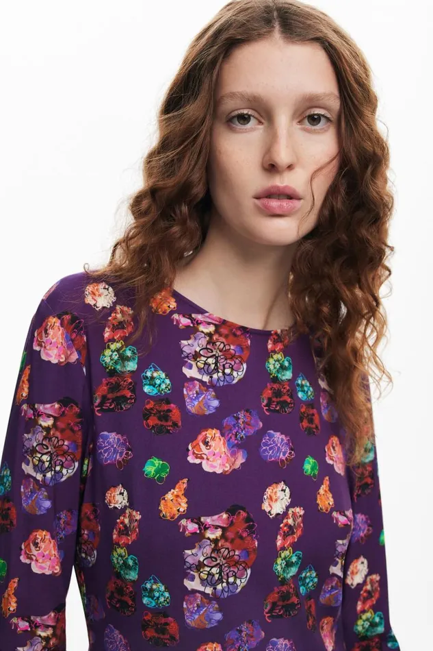 Dresses And Jumpsuits Women Desigual Mini Floral Dress M Christian Lacroix Red