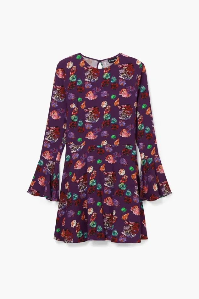 Dresses And Jumpsuits Women Desigual Mini Floral Dress M Christian Lacroix Red