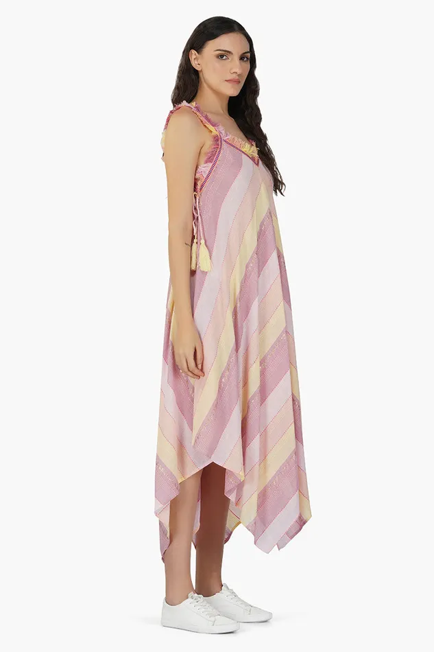 Dresses Noah Stripe Fringes Dress 8211 America and Beyond Women