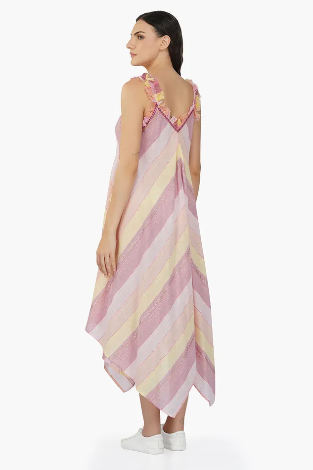 Dresses Noah Stripe Fringes Dress 8211 America and Beyond Women